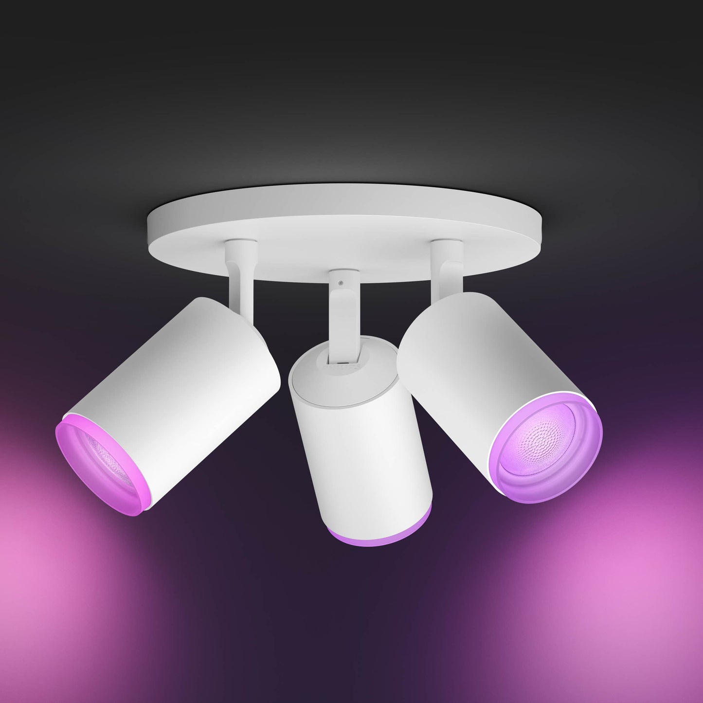 Philips Hue Fugato Hue Loftlampe 3-Spot - Hvid