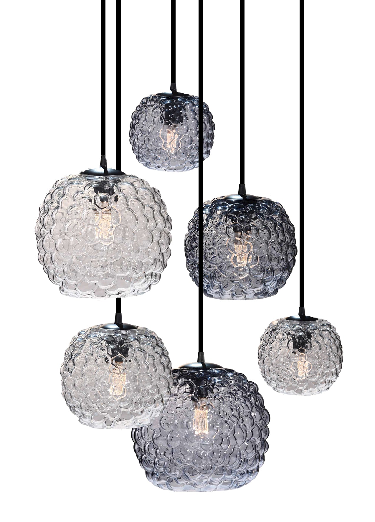 Halo Design Grape Pendel Ø15 - Røgfarvet