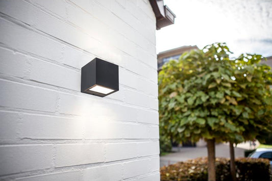 Lutec Gemini væglampe 85*85*86 - Antracit