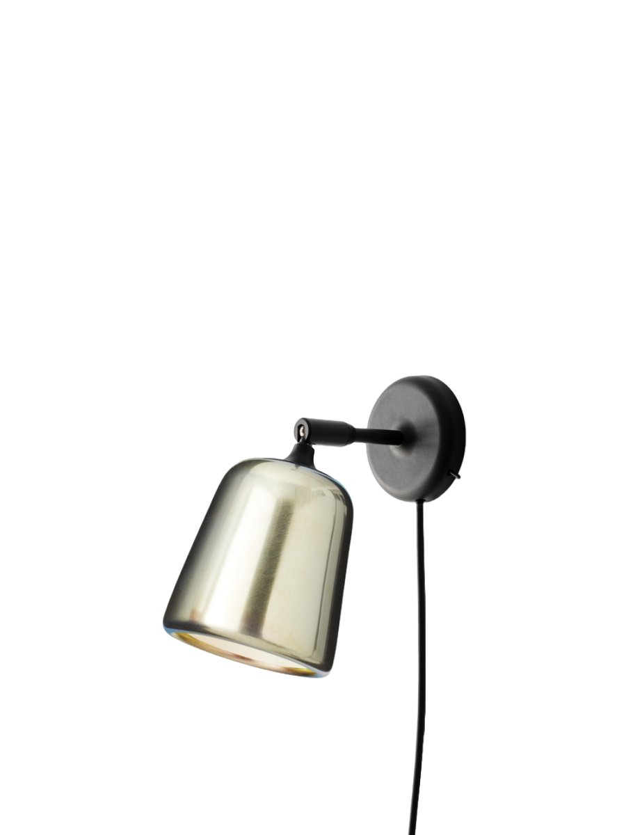 New Works Material Wall Lamp, Yellow Steel
