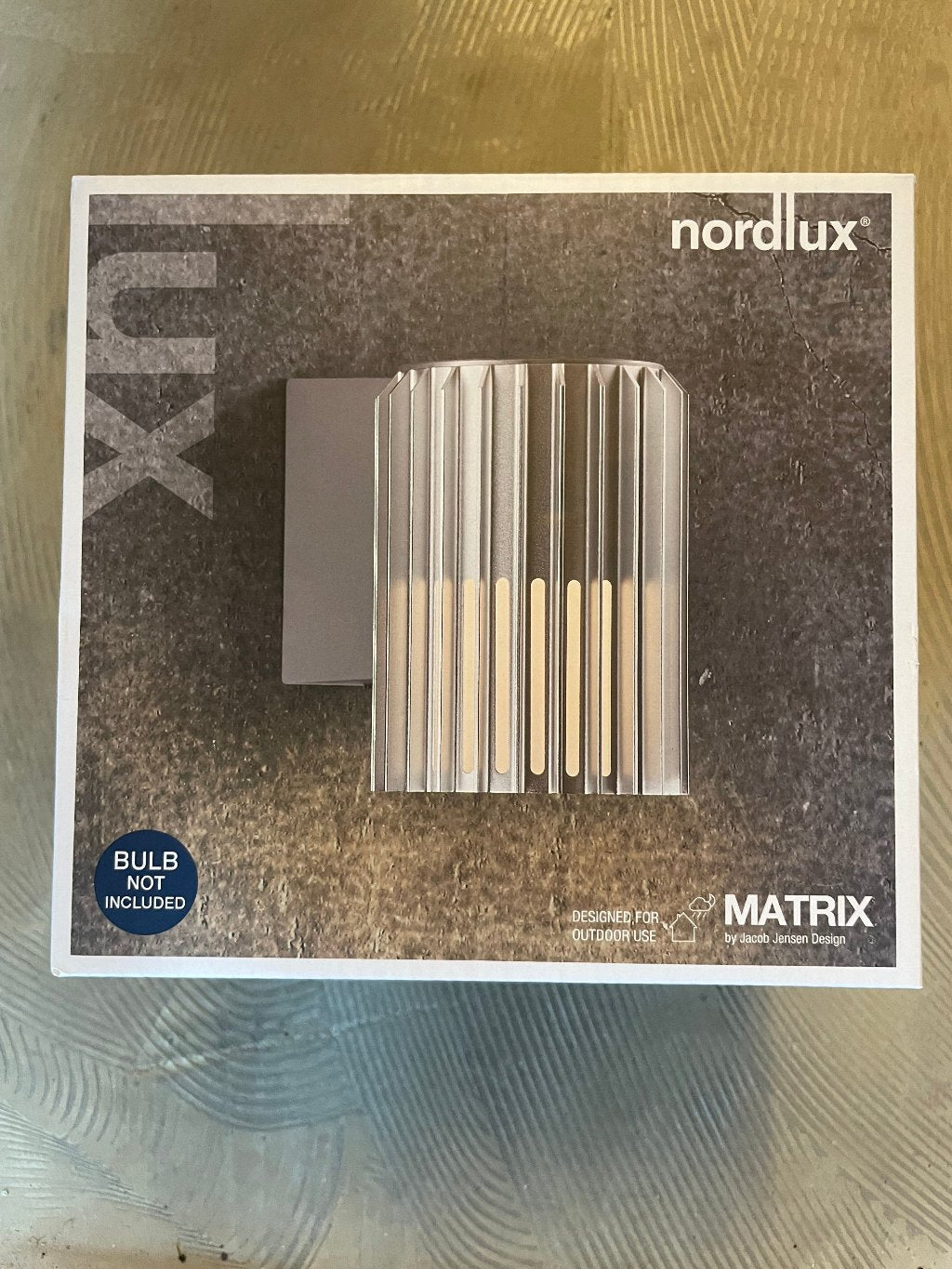 Aludra og Matrix væglampe fra Nordlux smuk til haven eller ved indganen