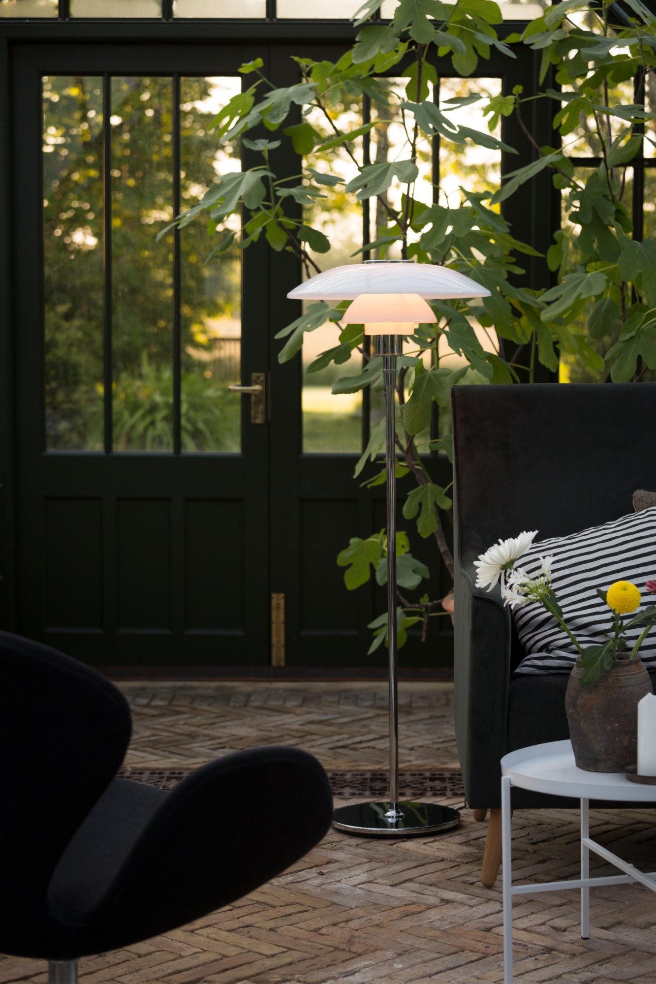Louis Poulsen - PH 4½-3½ Golvlampa - Högglansförkromad