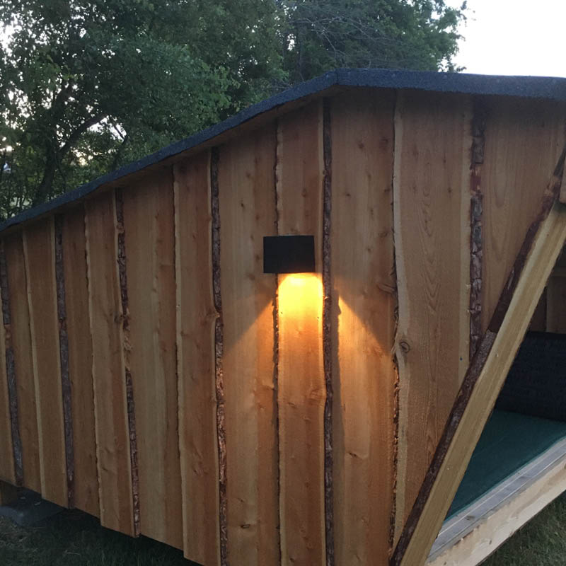 Kube Solcelle væglamper 2-pak - sort