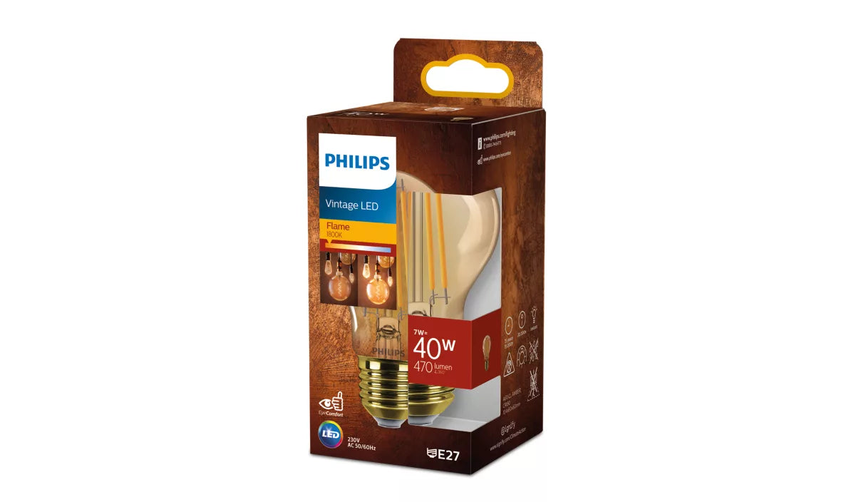 Philips LED A60 40W 1800K E27 NDSRT Amber 1PF