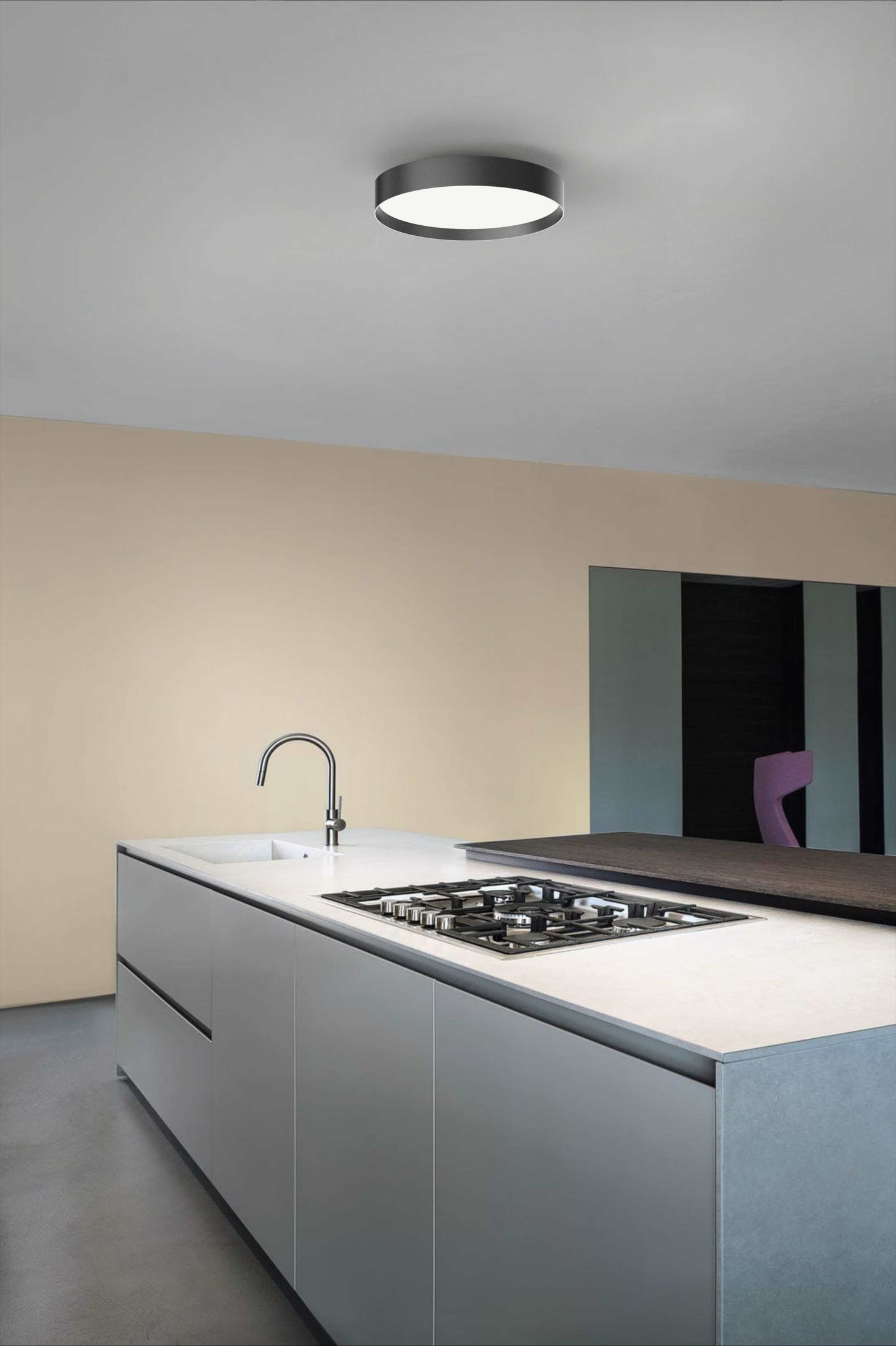 Vävstol design Lucia Taklampa 35 svart/svart