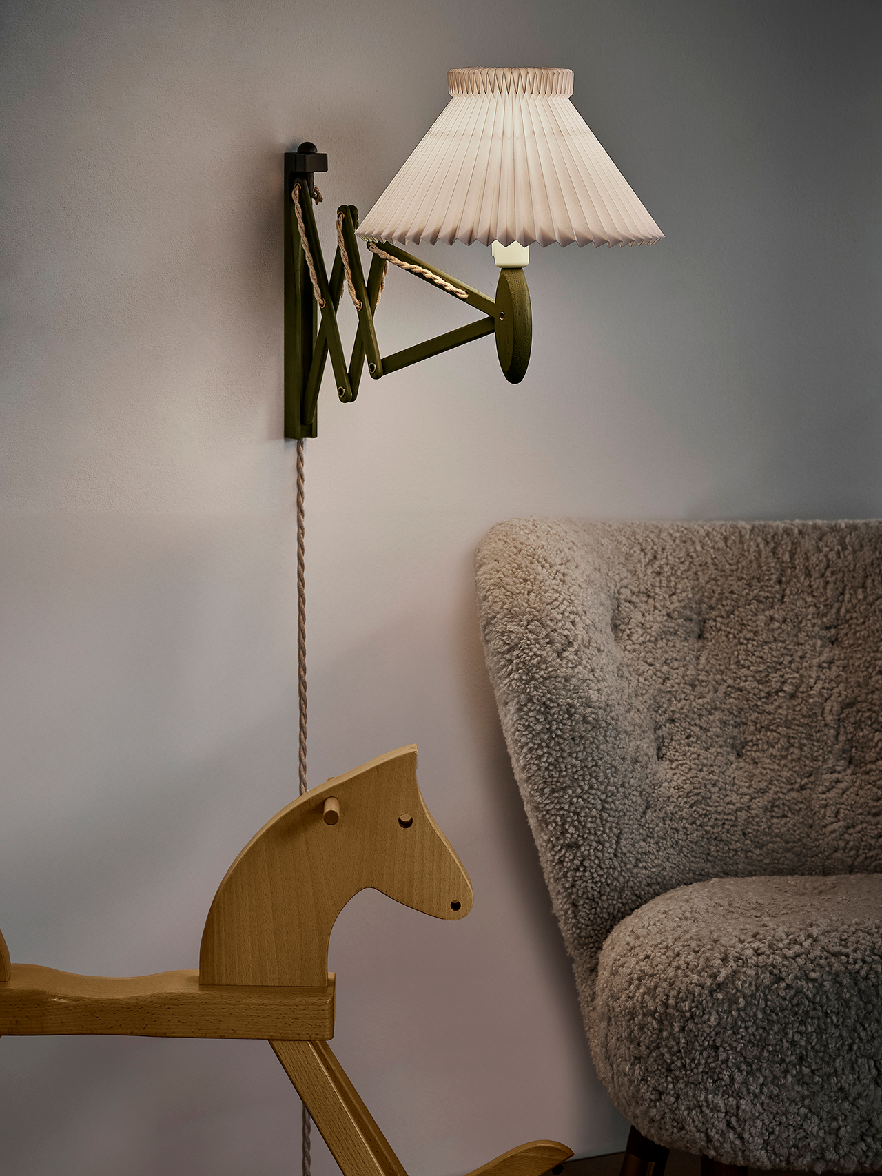 Le Klint SAX lampe 224 limited green edition, messing, 1-17 Papir
