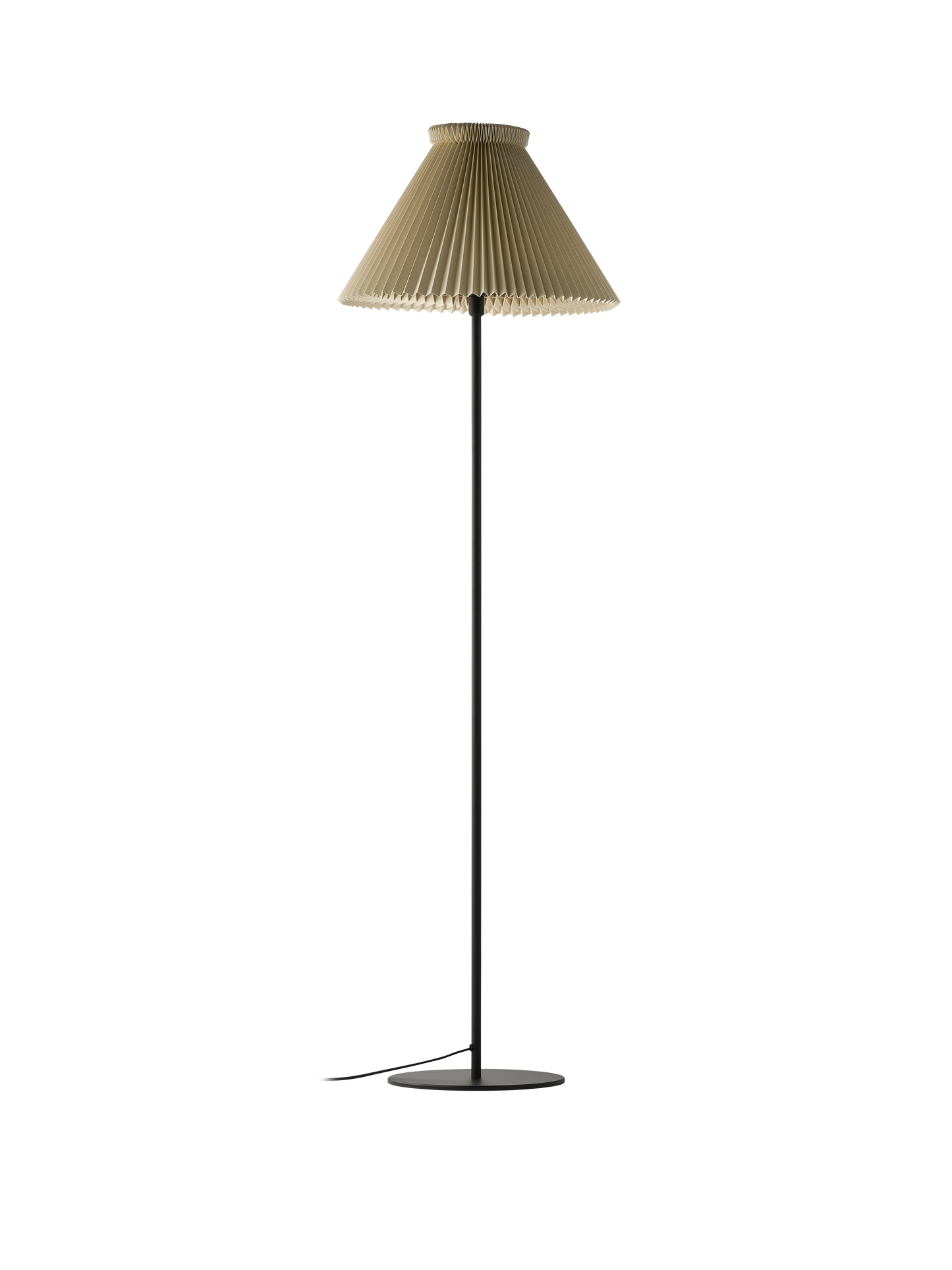 Le Klint Gulvlampe Model 334 Høj - Sort/Buttermilk