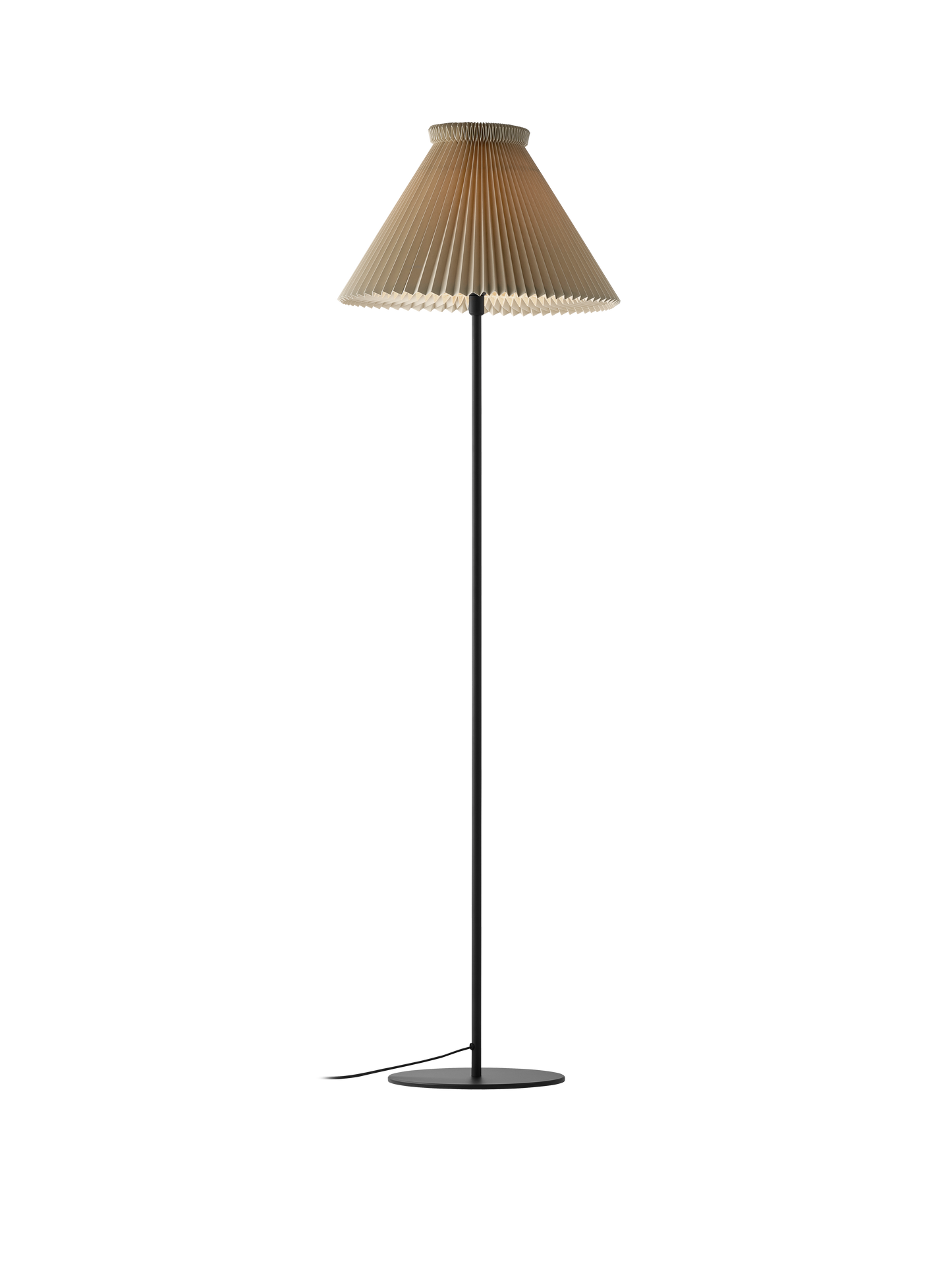 Le Klint Gulvlampe Model 334 Høj - Sort/Buttermilk