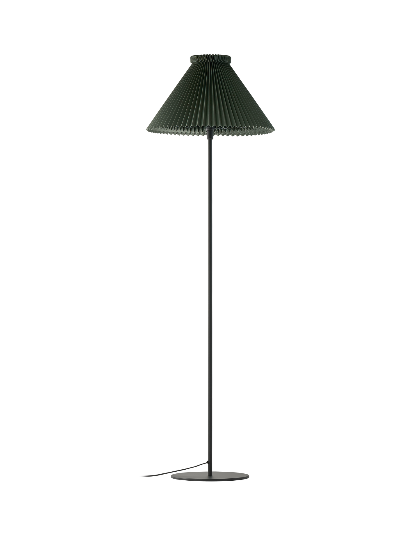 Le Klint Gulvlampe Model 334 Høj - Sort/Grøn