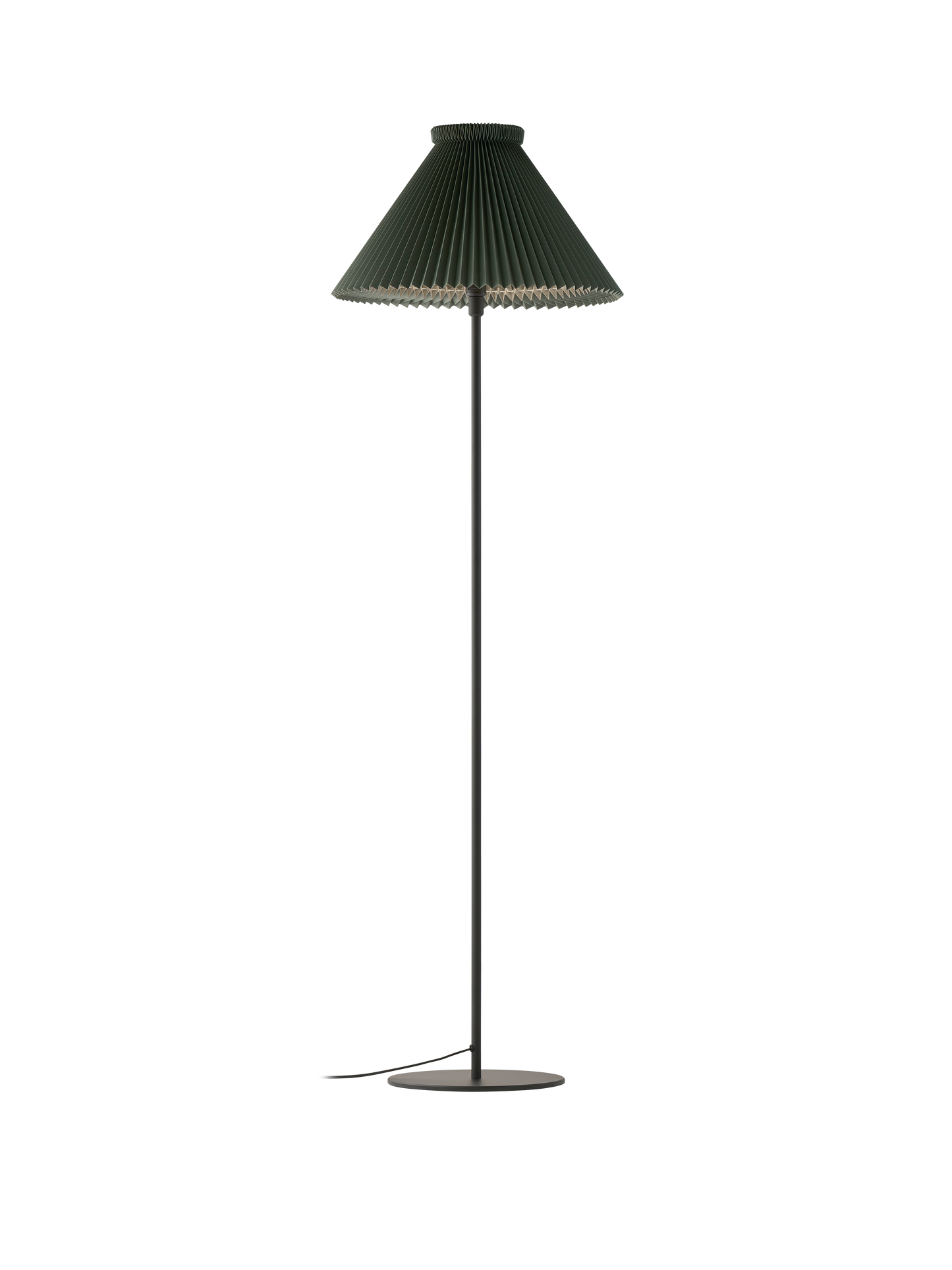 Le Klint Gulvlampe Model 334 Høj - Sort/Grøn
