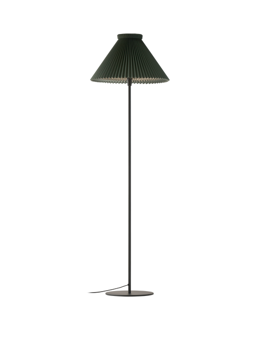Le Klint Gulvlampe Model 334 Høj - Sort/Grøn