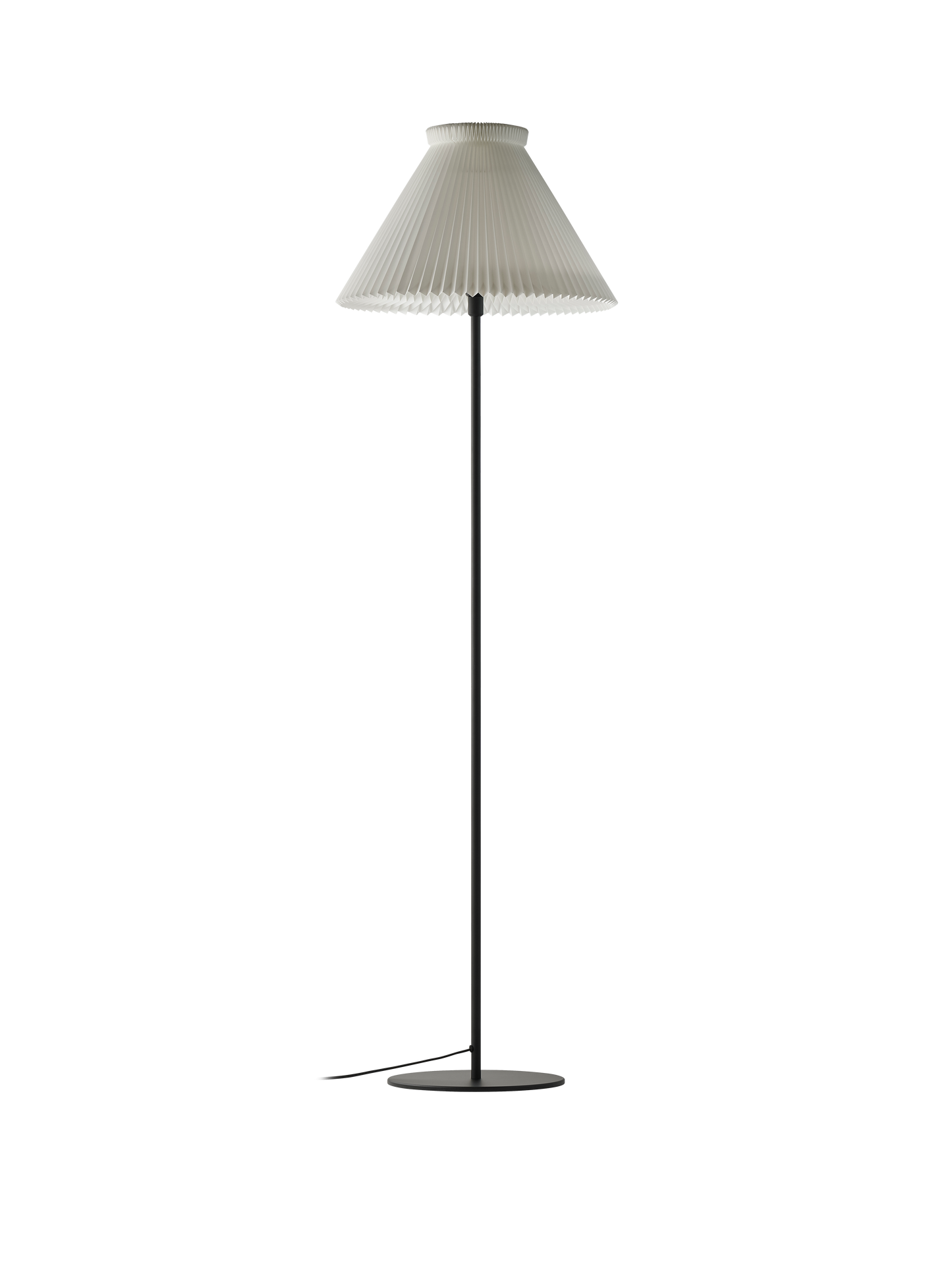 Le Klint Gulvlampe Model 334 Høj - Sort/Hvid Papir