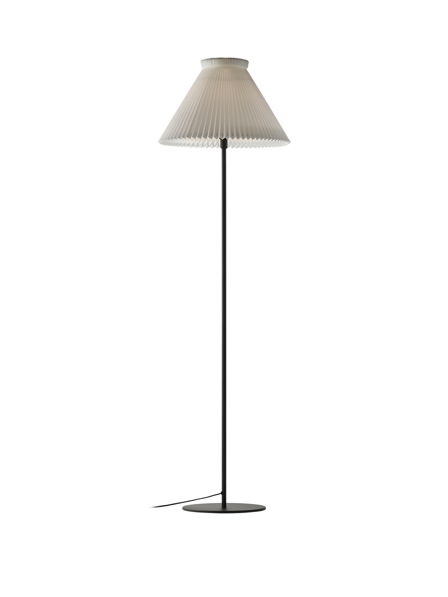 Le Klint Gulvlampe Model 334 Høj - Sort/Hvid Papir