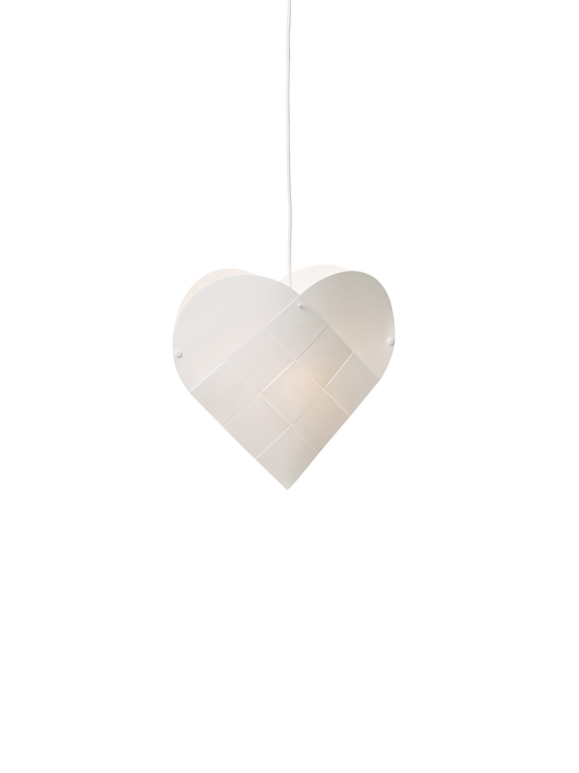 Le Klint - Love & Light Julehjerte Small Hvid