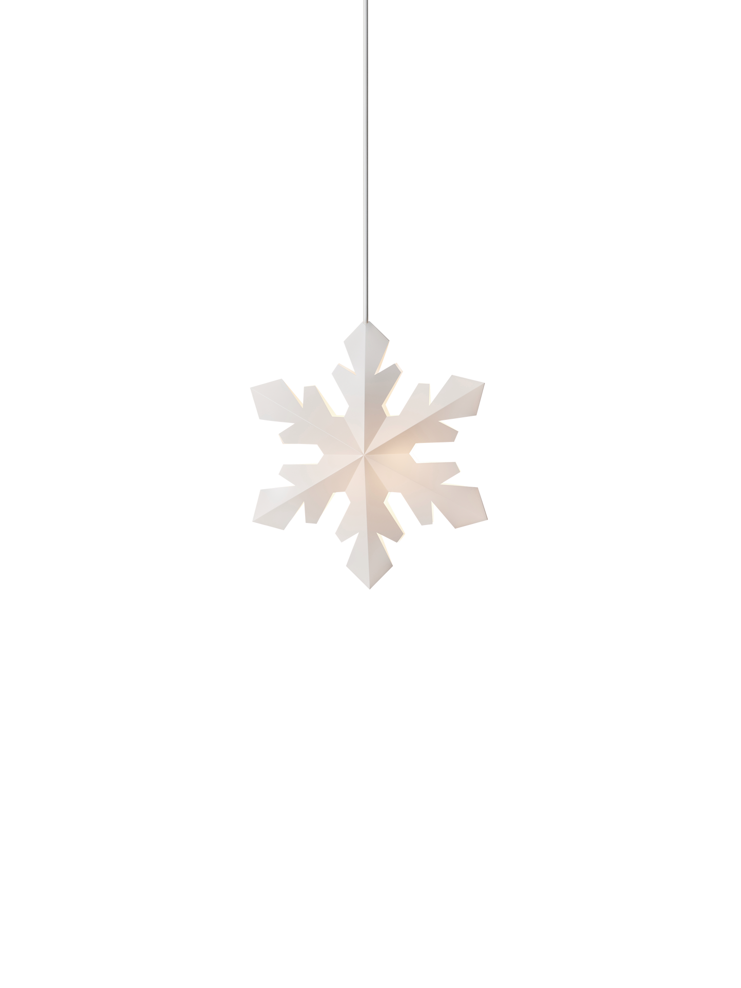 Le Klint SNOWFLAKE, X-small, vit, inkl. vit sladd