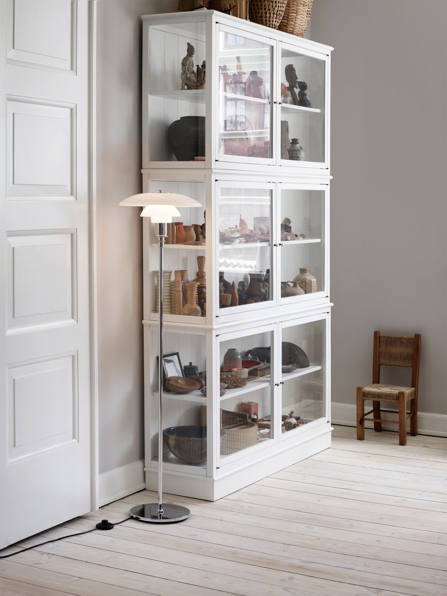 Louis Poulsen - PH 3½-2½ Gulvlampe - Højglansforkromet