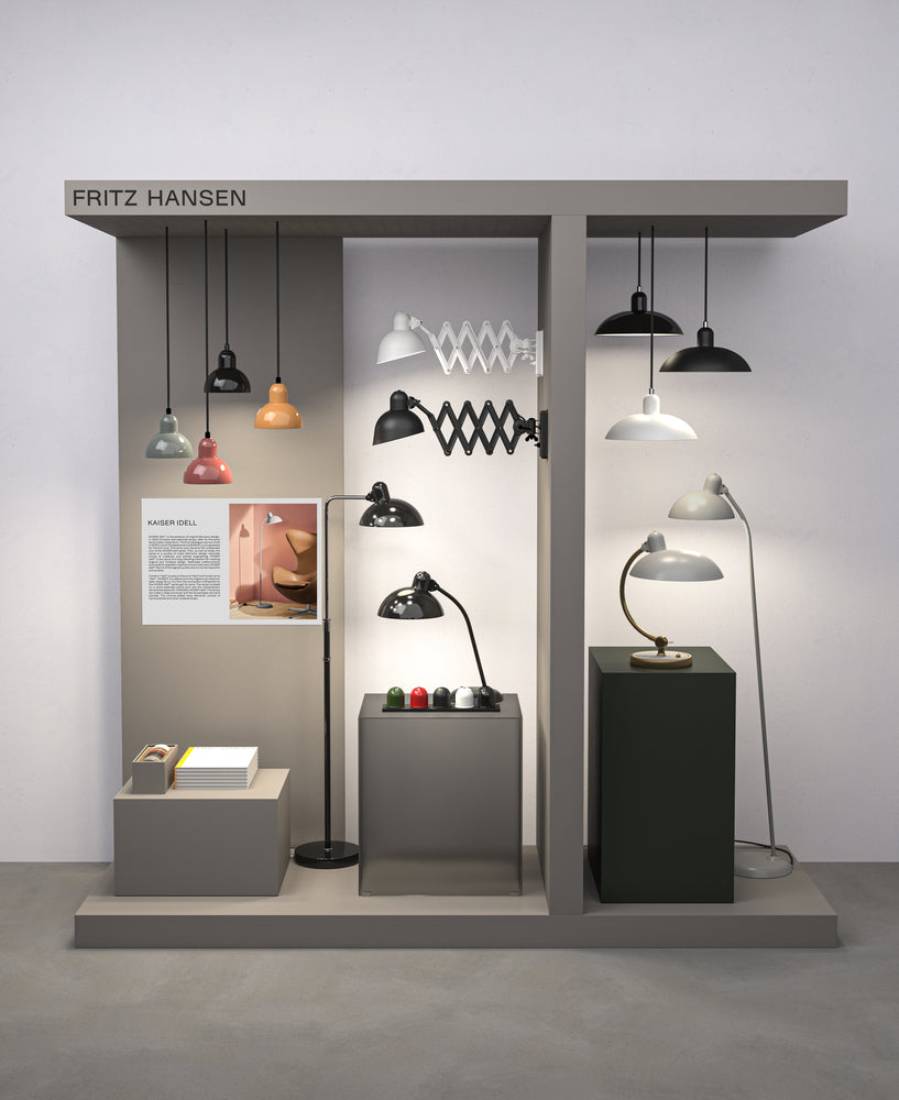 Fritz Hansen - Kaiser Idell Vägglampa 6718W Matt Svart -