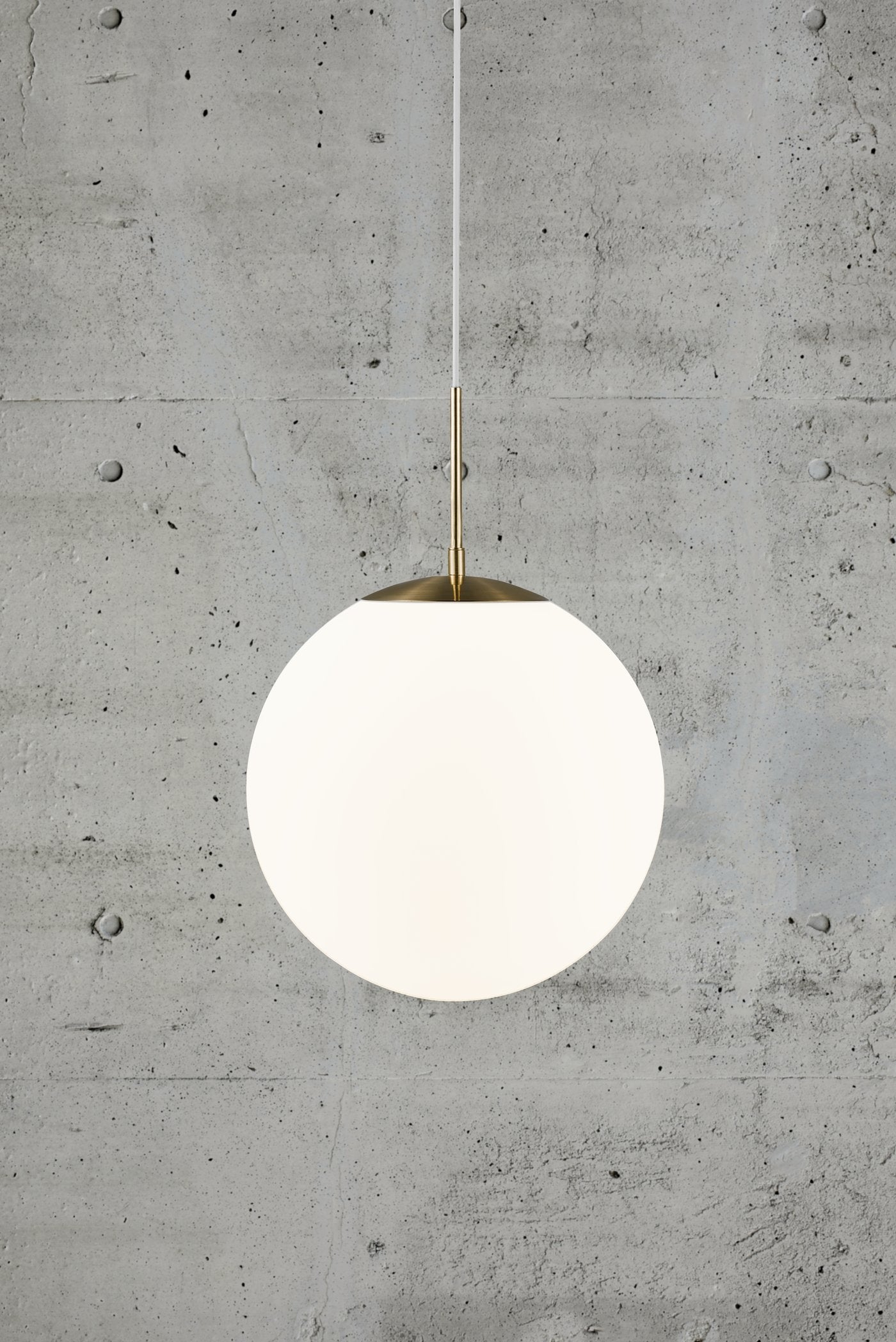 Nordlux Grant 35 Pendel - Opalhvid med messing