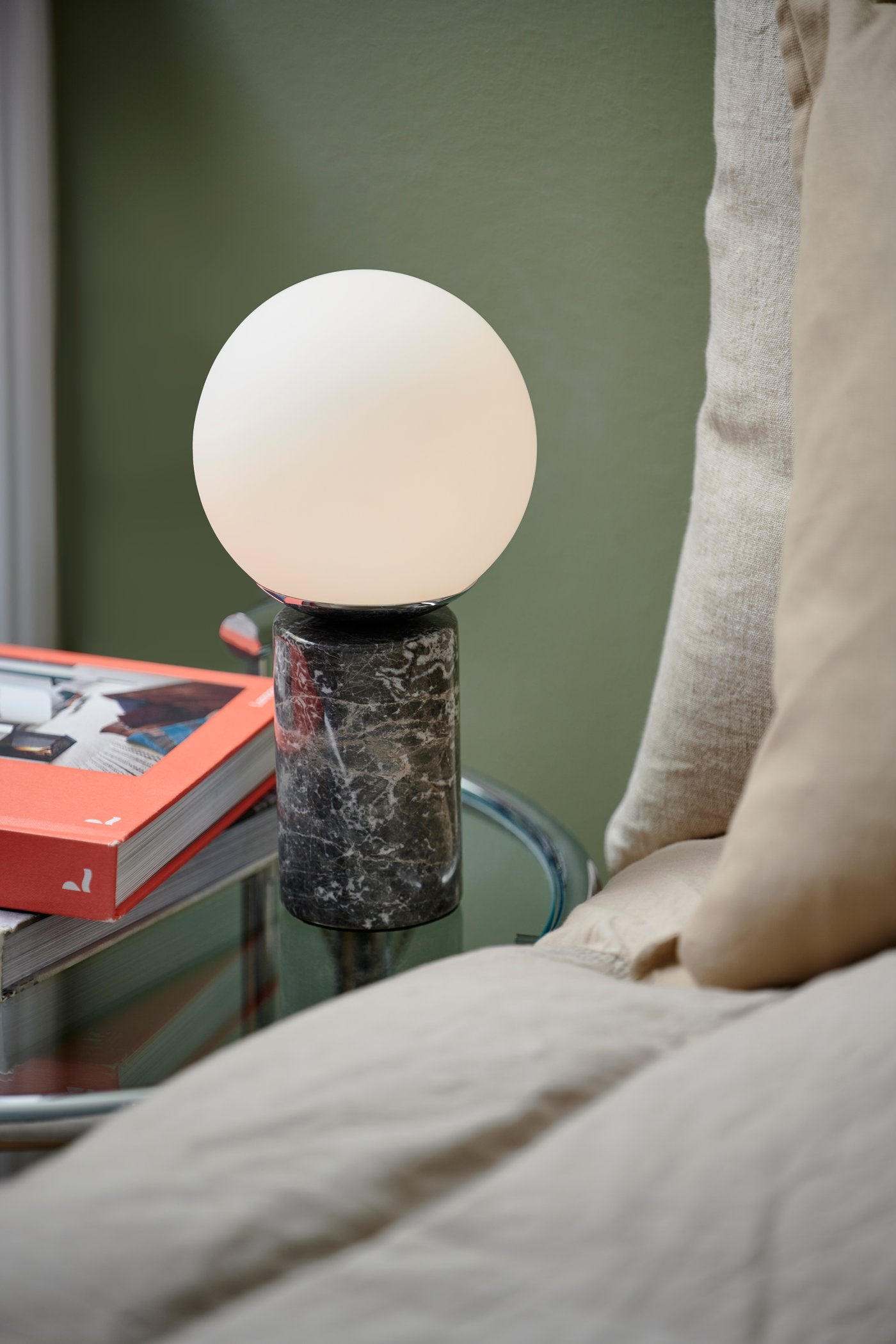 Nordlux Lilly Marble Bordslampa Grå
