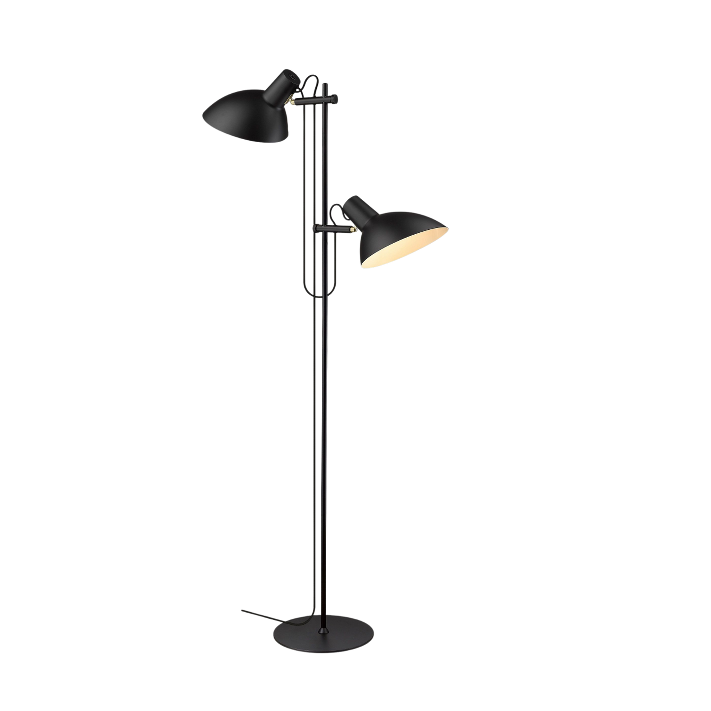 Halo Design Metropole Gulvlampe 2 Lampehoveder - Sort