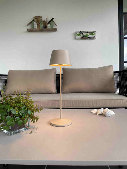 LOOM Design - MODI genopladelig bordlampe - Grå beige