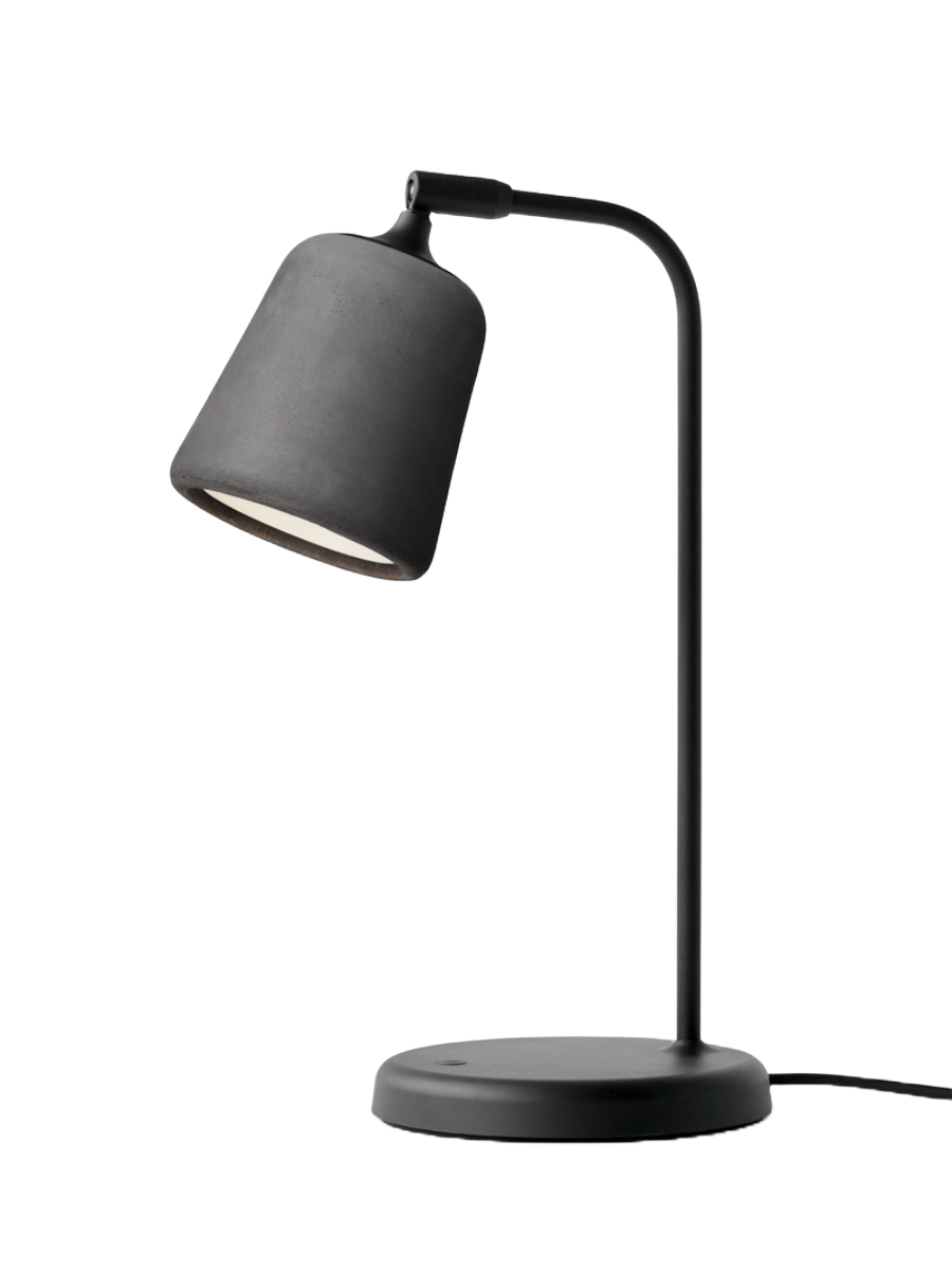 New Works Material Bordlampe - Mørk Grå