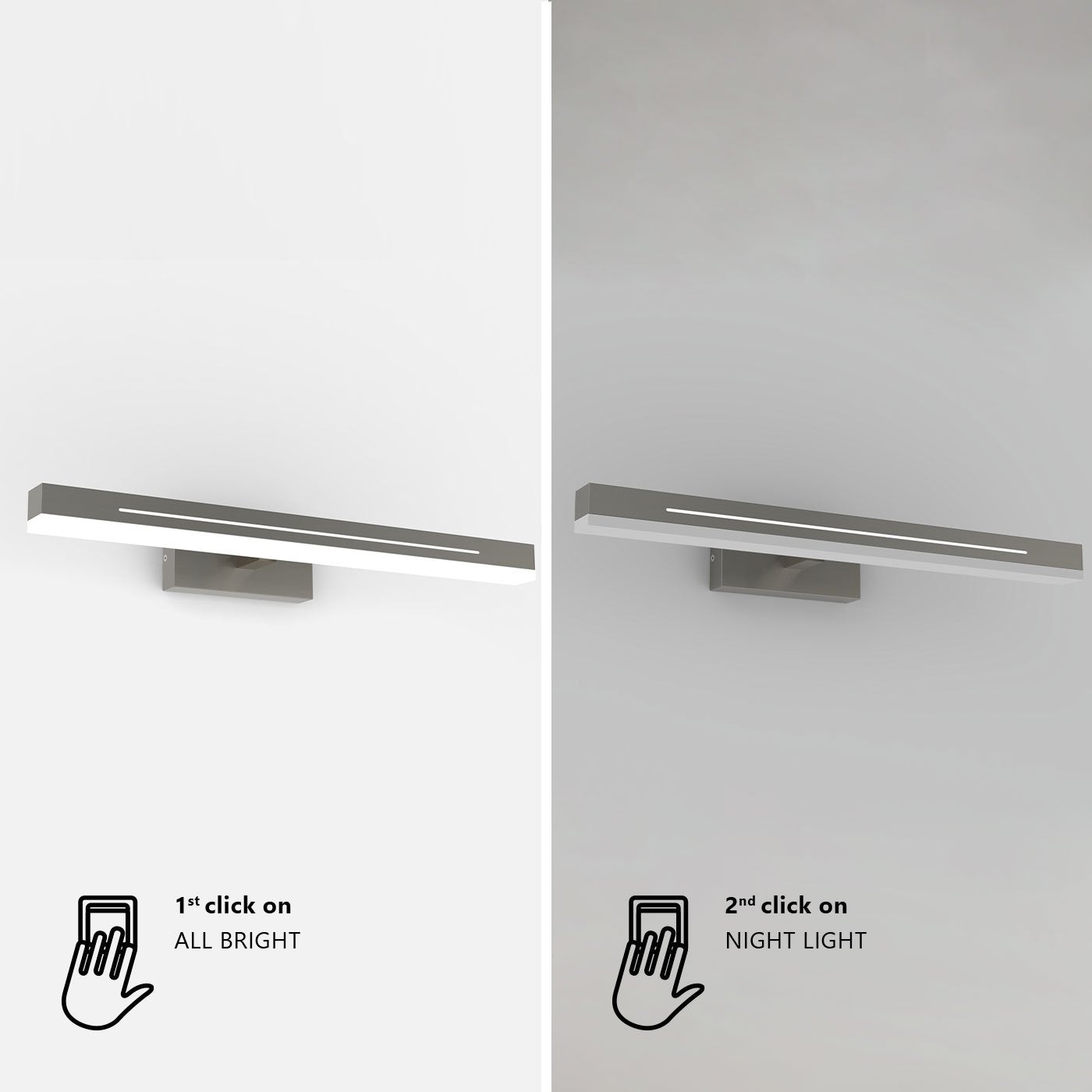 Nordlux Otis 60 Vägglampa - Krom