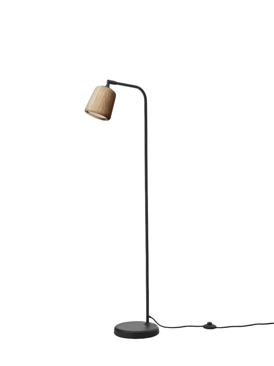 New Works Material Gulvlampe - Naturlig Eg