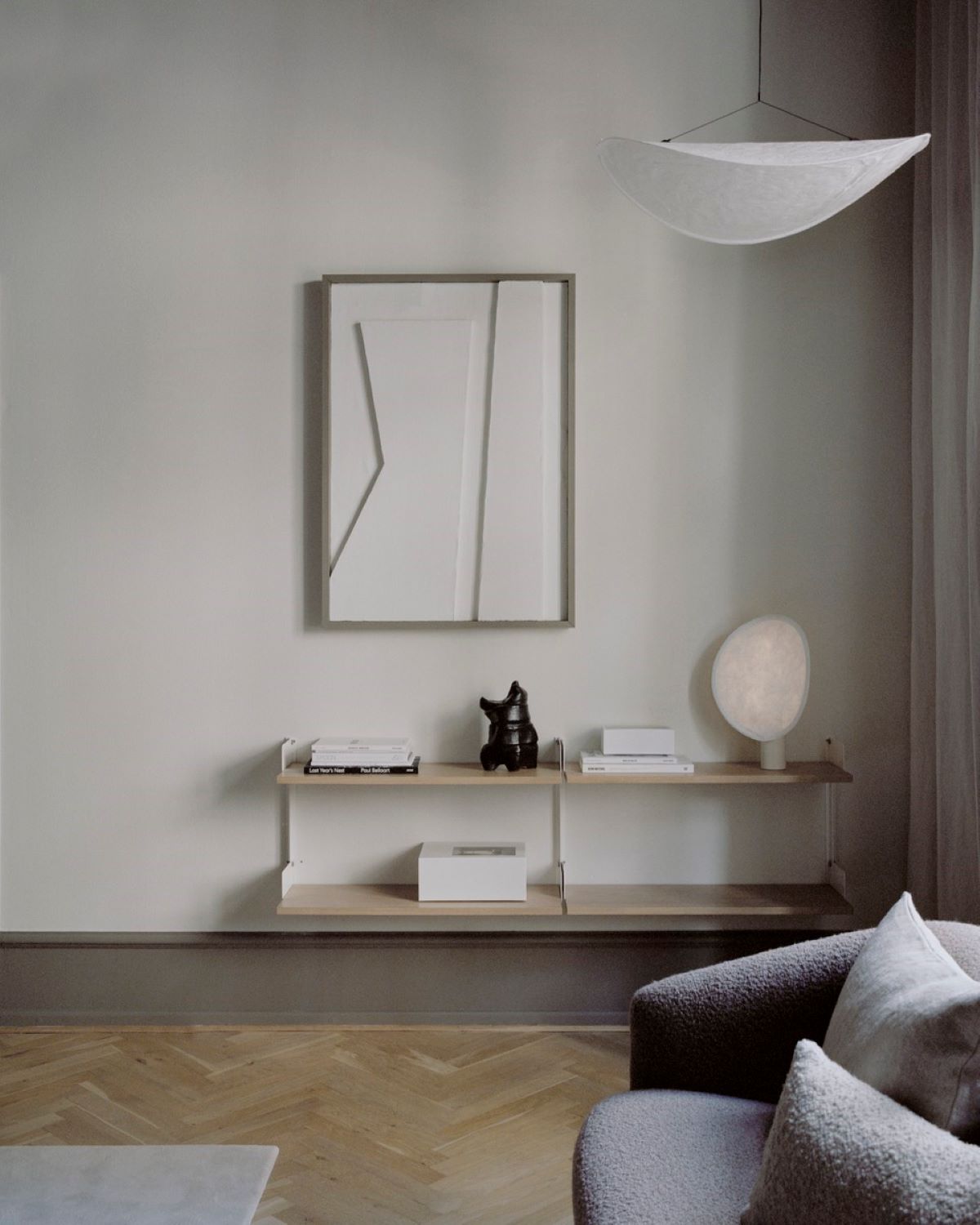 New Works Tense Genopladelig Bordlampe - Sort