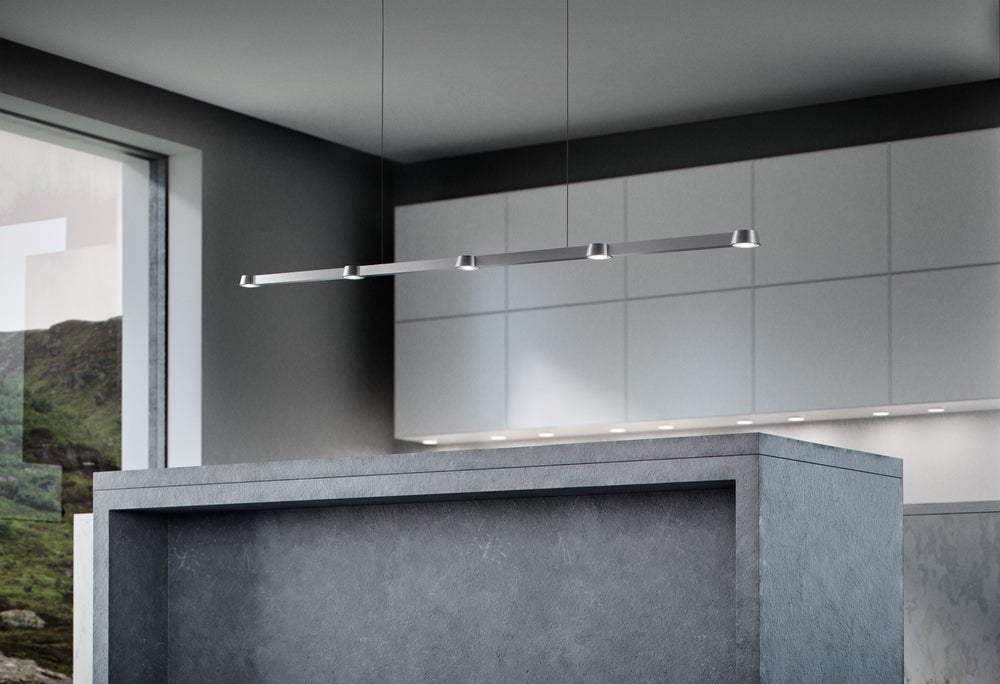 Ljuspunktsoptik LED Linjär Pendel L2000 - Titanium