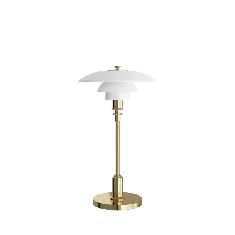 Louis poulsen ph 2/1 bordlampe i brass slukket