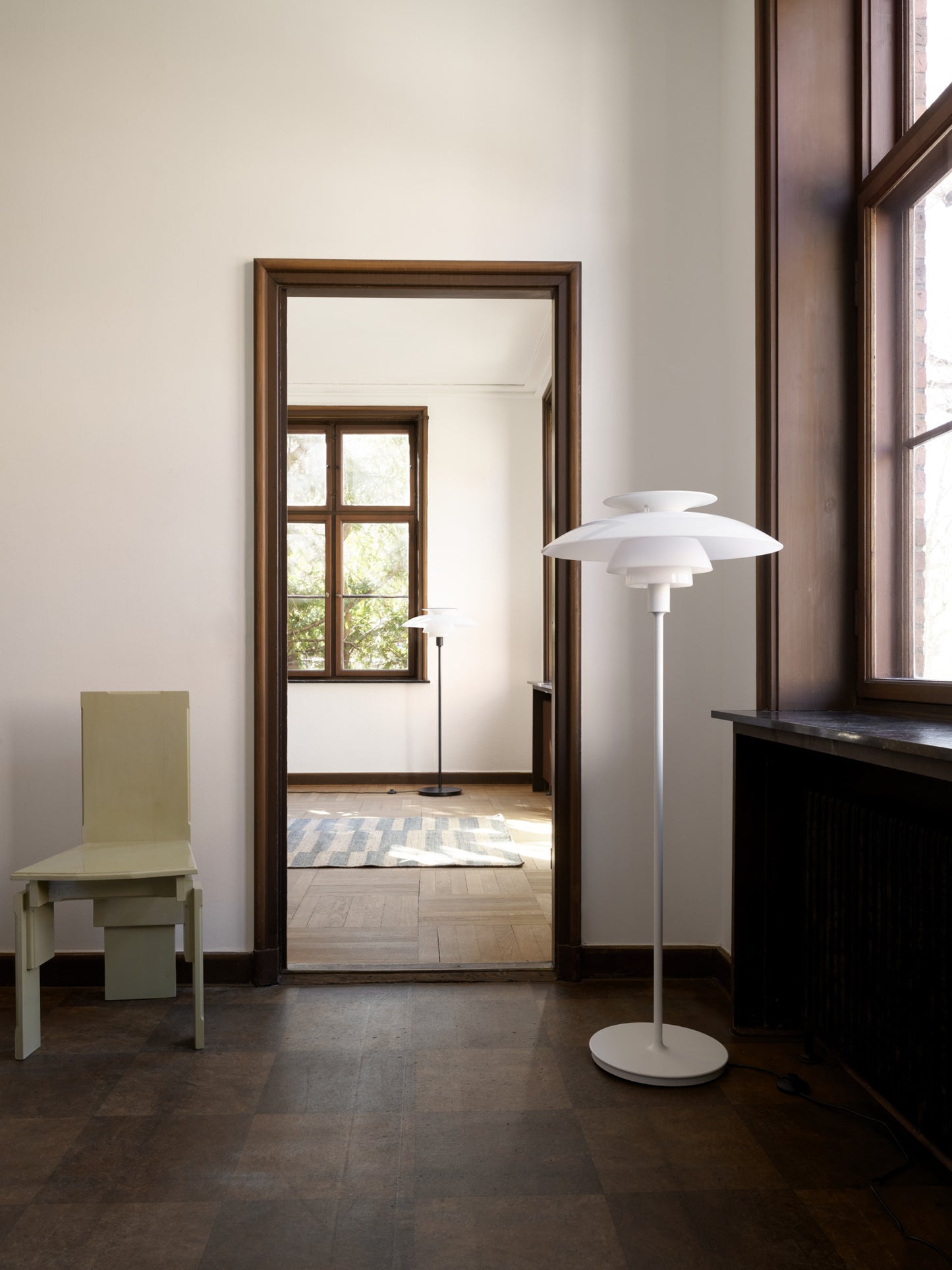 Louis Poulsen - PH 80 Golvlampa Vit Opal Akryl/Vit