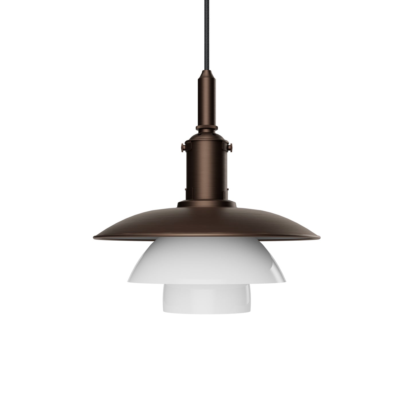 Louis Poulsen PH 3/3 Pendel - Aged Brass/Opal Glass
