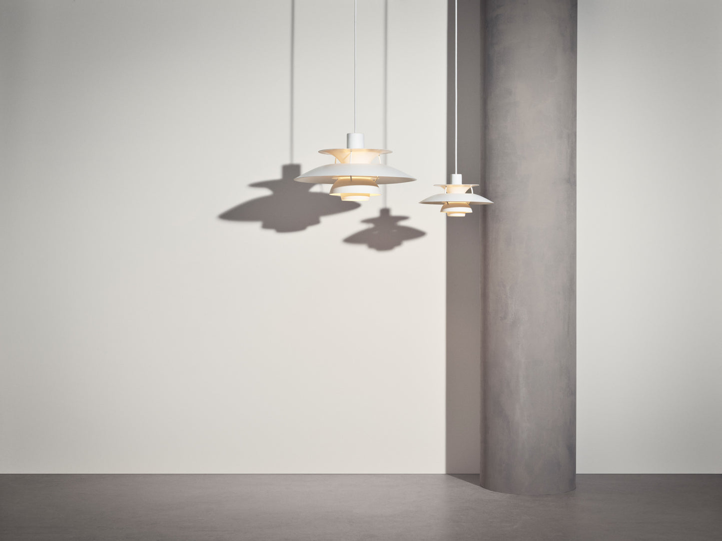 Louis Poulsen - PH 5 Pendel - Monokrom Vit