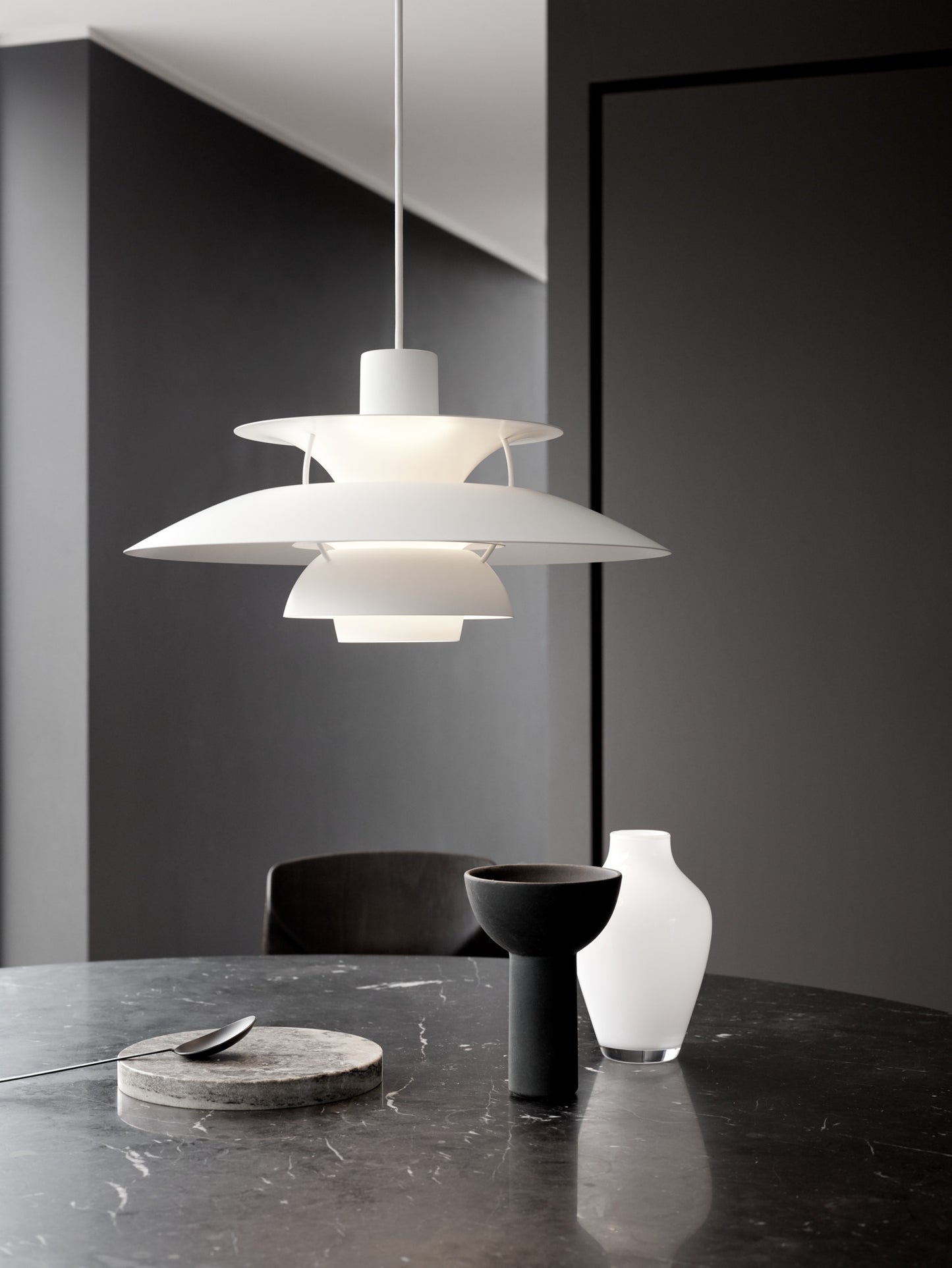 Louis Poulsen - PH 5 Pendel - Monokrom Vit
