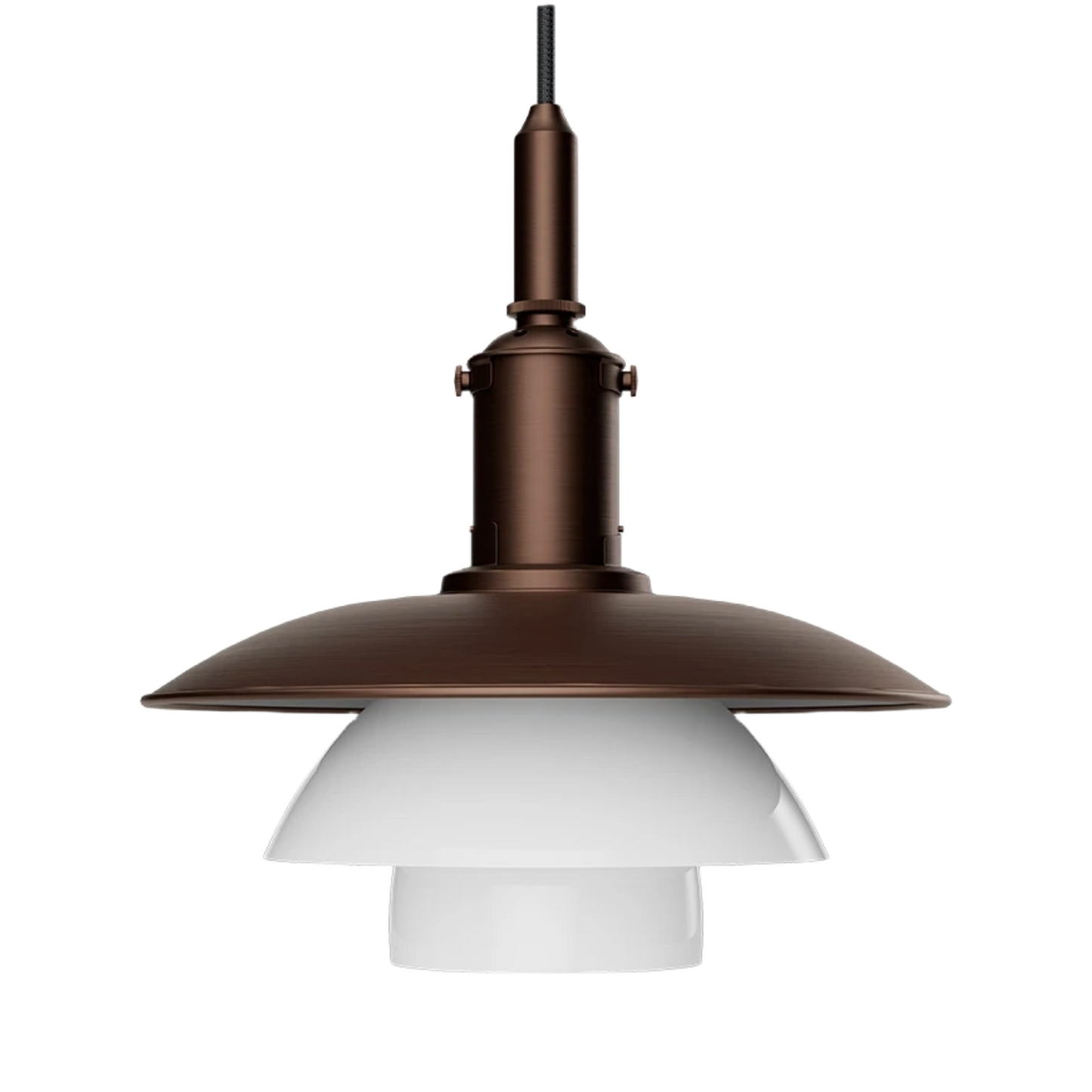Louis Poulsen PH 3/3 Pendel - Aged Brass/Opal Glass