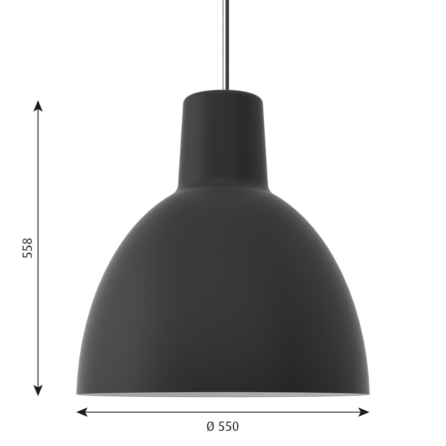 Louis Poulsen - Toldbod Pendel - 400 - Sort
