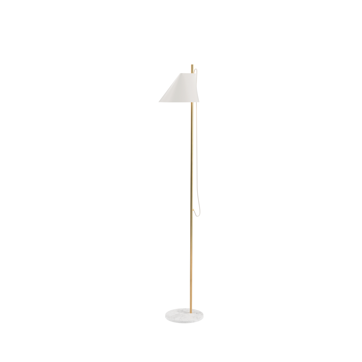 Louis Poulsen - Yuh Golvlampa - Sockel i vit marmor