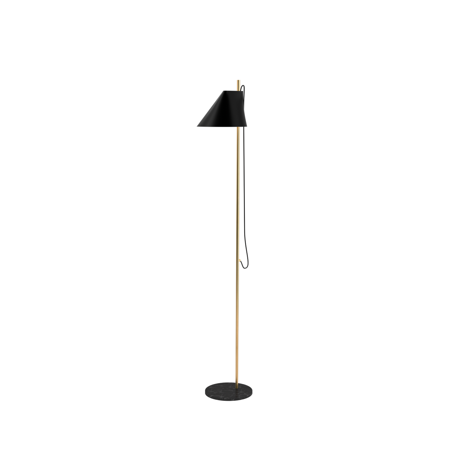 Louis Poulsen - Yuh golvlampa - svart marmorfot
