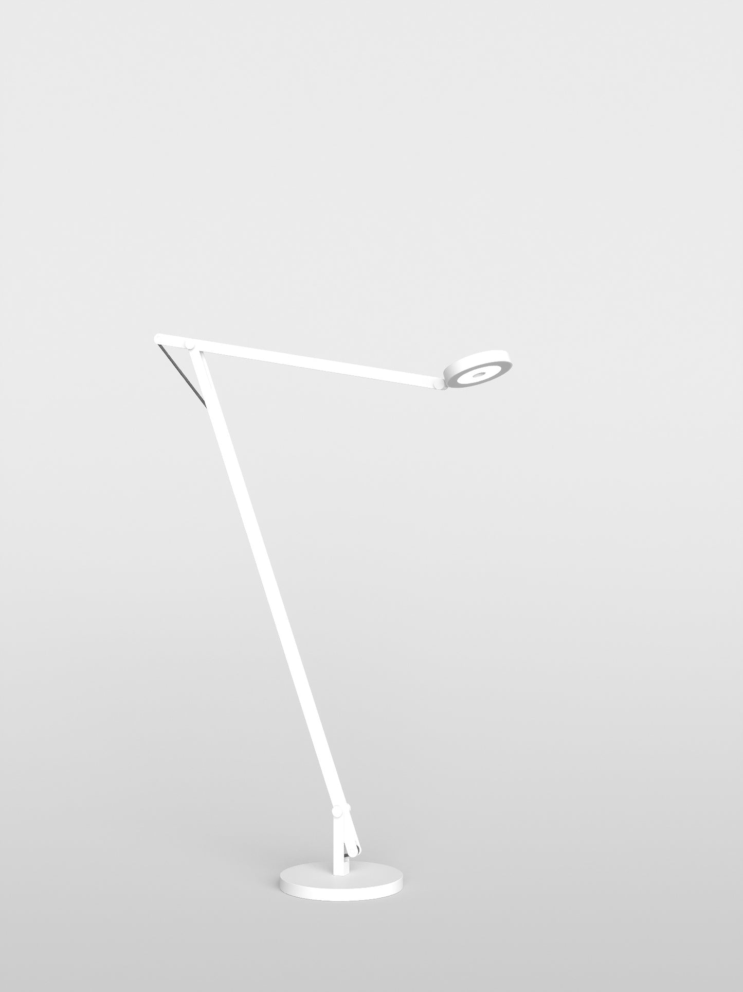 Rotaliana String F1 gulvlampe Satin hvid med sort elastik