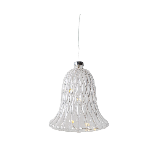 Sirius - Luna Klokke - H7,5cm - Klar/Hvid