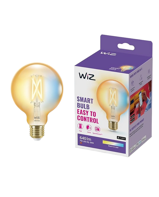 Smart justerbar ravfarvet Edison LED Filament E27 50W