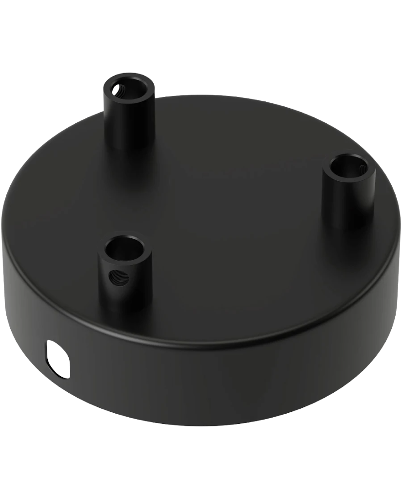 Calex Metal Roset Loft m 3 huller - Sort