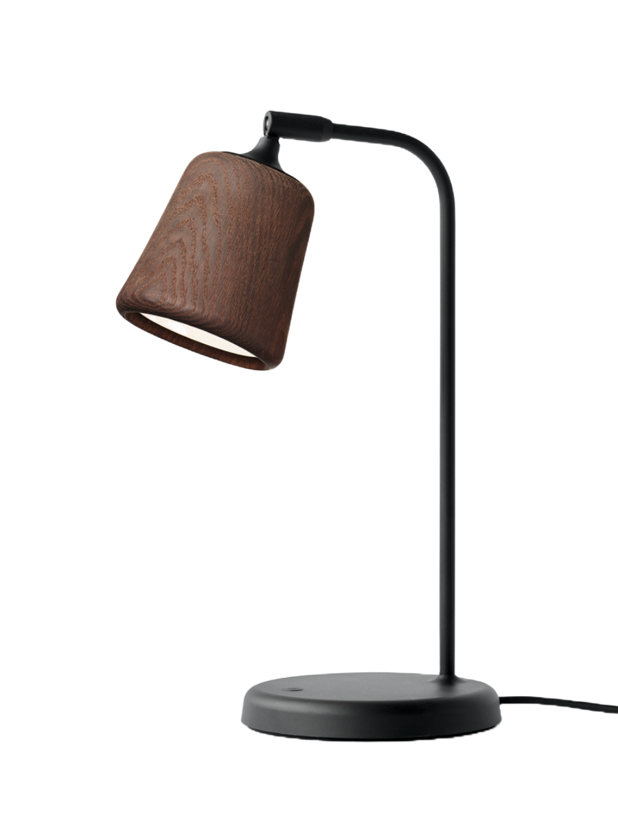 New Works Material Bordlampe - Røget Eg