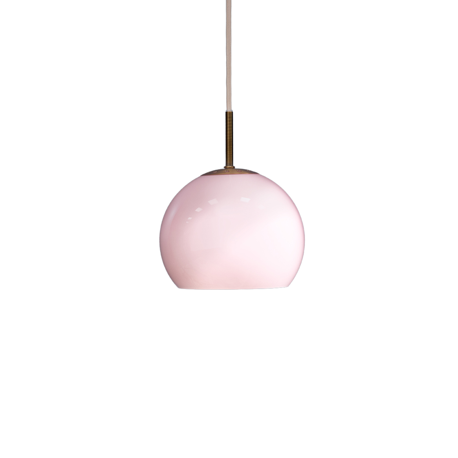 Rosa glas pendel