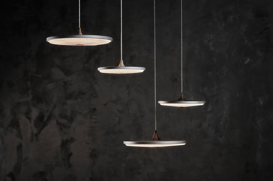 Le Klint SOLEIL pendel Small Silver cloud/lys eg - papir