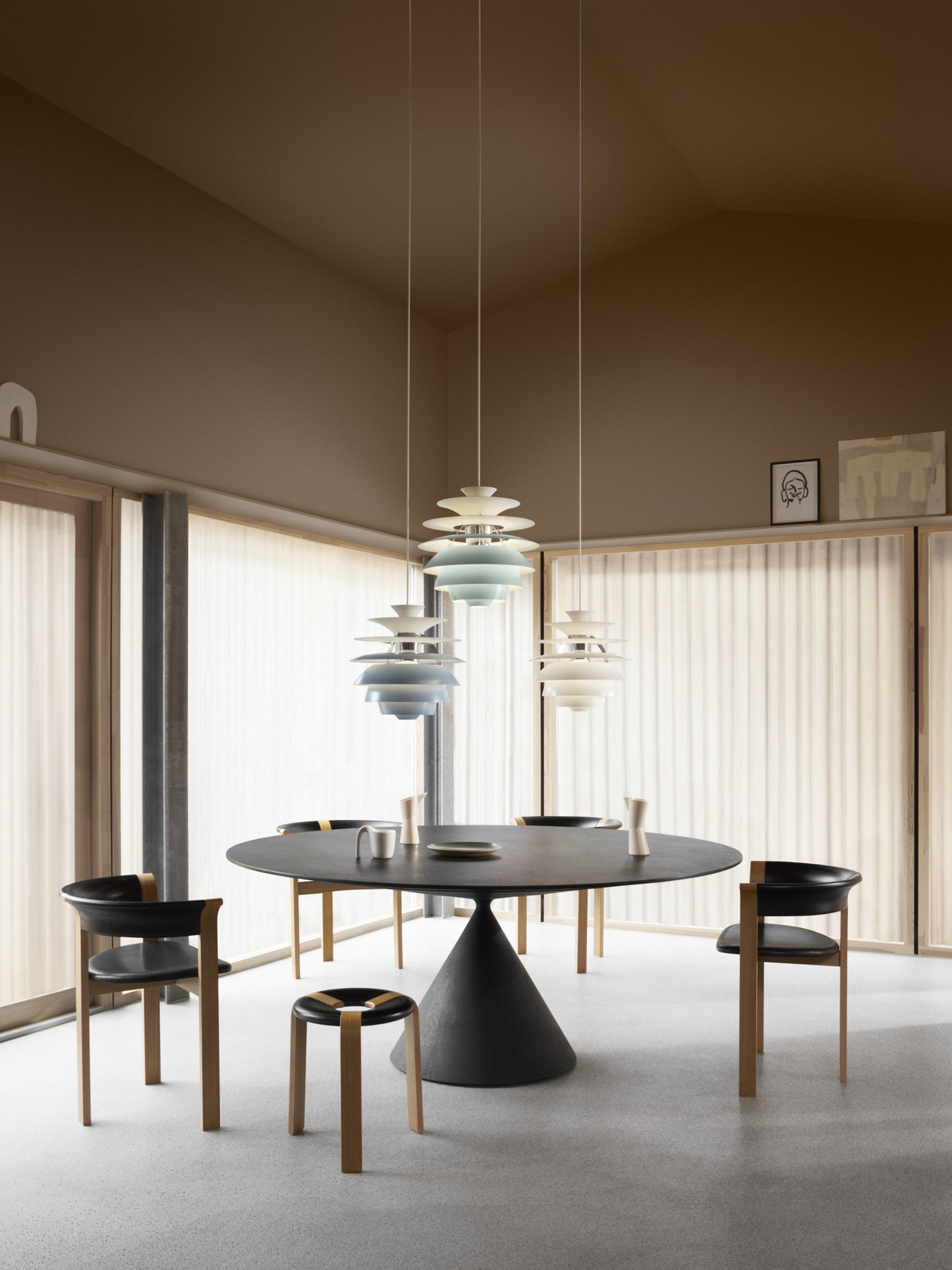 Louis Poulsen PH Snowball Soft White/High Lustre Chrome Plated