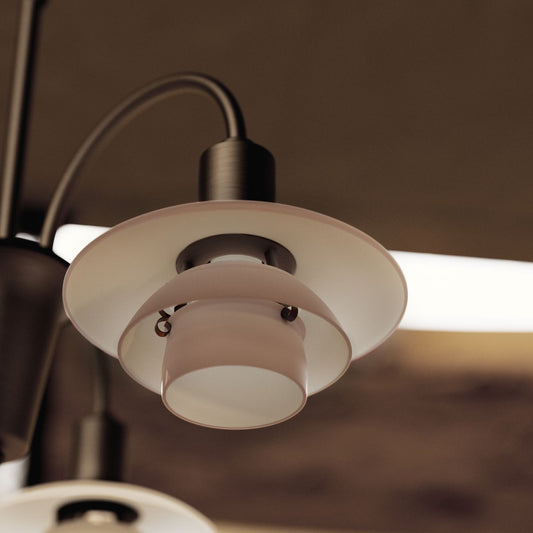 Louis Poulsen PH 1/1 Lysekrone Centenary Edition Aged Brass/Dusty Terracotta 3-ARMET