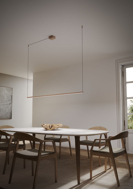 Rose gold Pendel light point