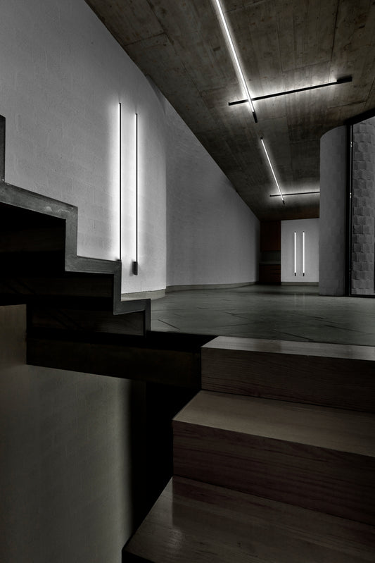 light point strip sort væg og loft miljø